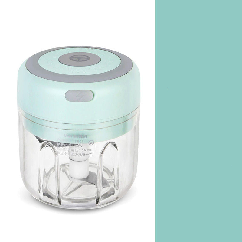Elektrisk grönsakshackare mini med USB-laddning för vitlök