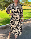Élodie shirt dress with 3/4 sleeves