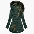 Oriana - Checked teddy winter coat for women