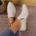 Talia - Comfortable boots with mid-rise heel for women