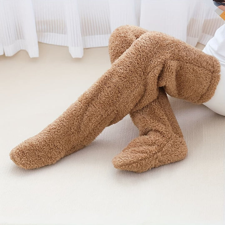 Warmth Fuzzy Socks Over Kneet for women