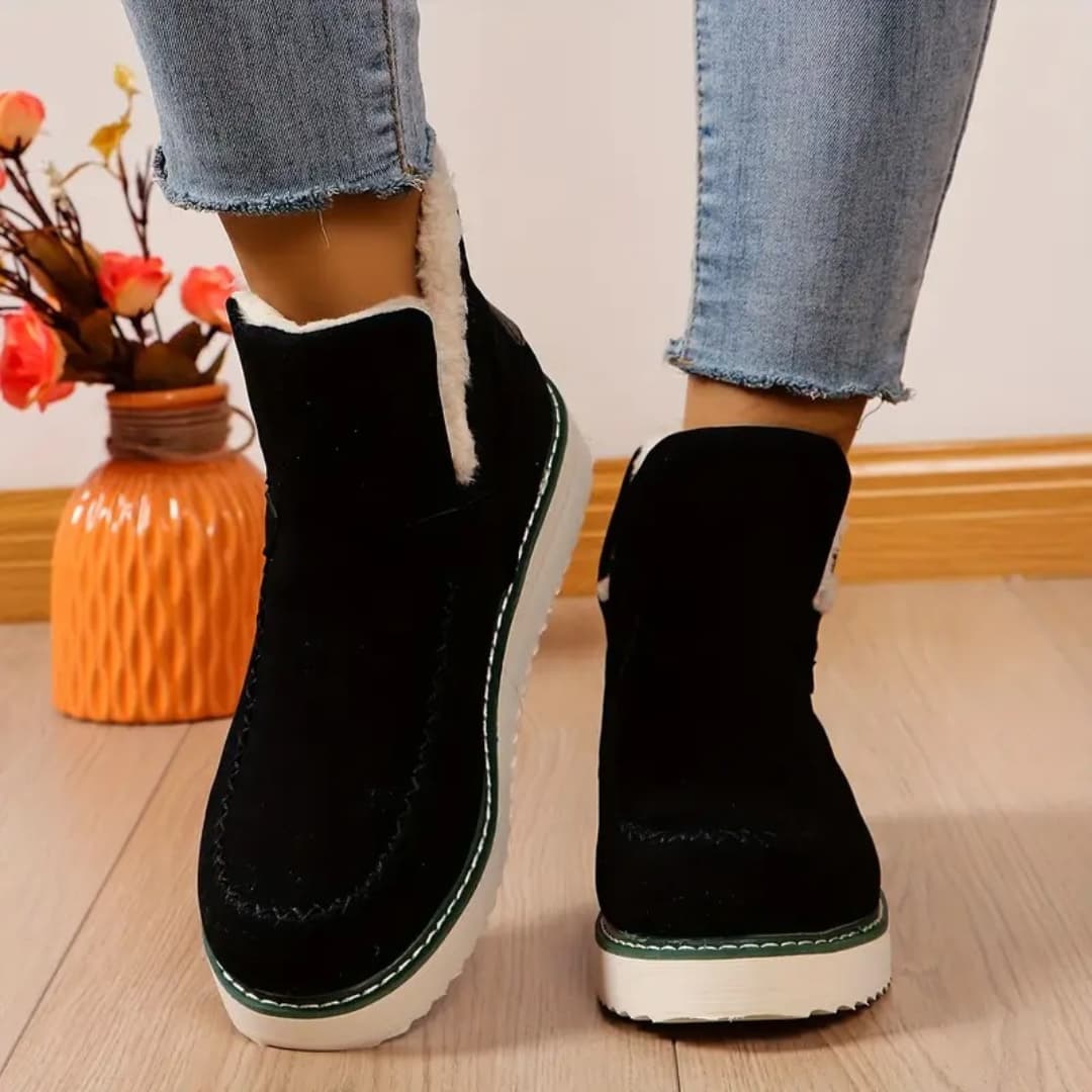 Jasmina - Warmth slip-on ankle boots for women