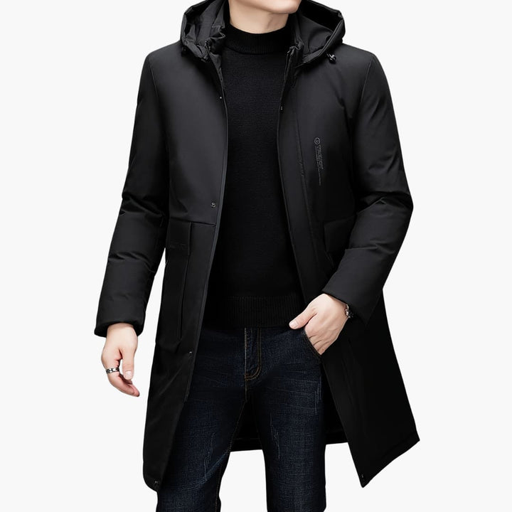 Evan - Stylish winter jacket with hood for men