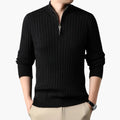 Egor - Stylish knitted jumper with half zip for men