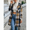 Marta - Classic pleddmönstret coat for women