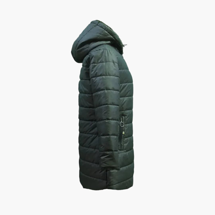 Oriana - Checked teddy winter coat for women