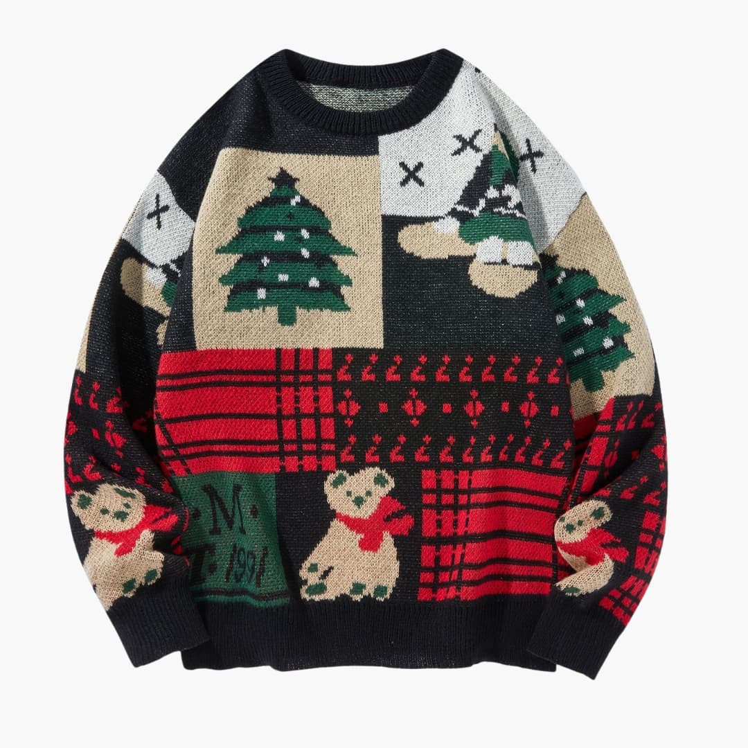 Julebjörn Pattern Knitted Jumper Cosy and Fun