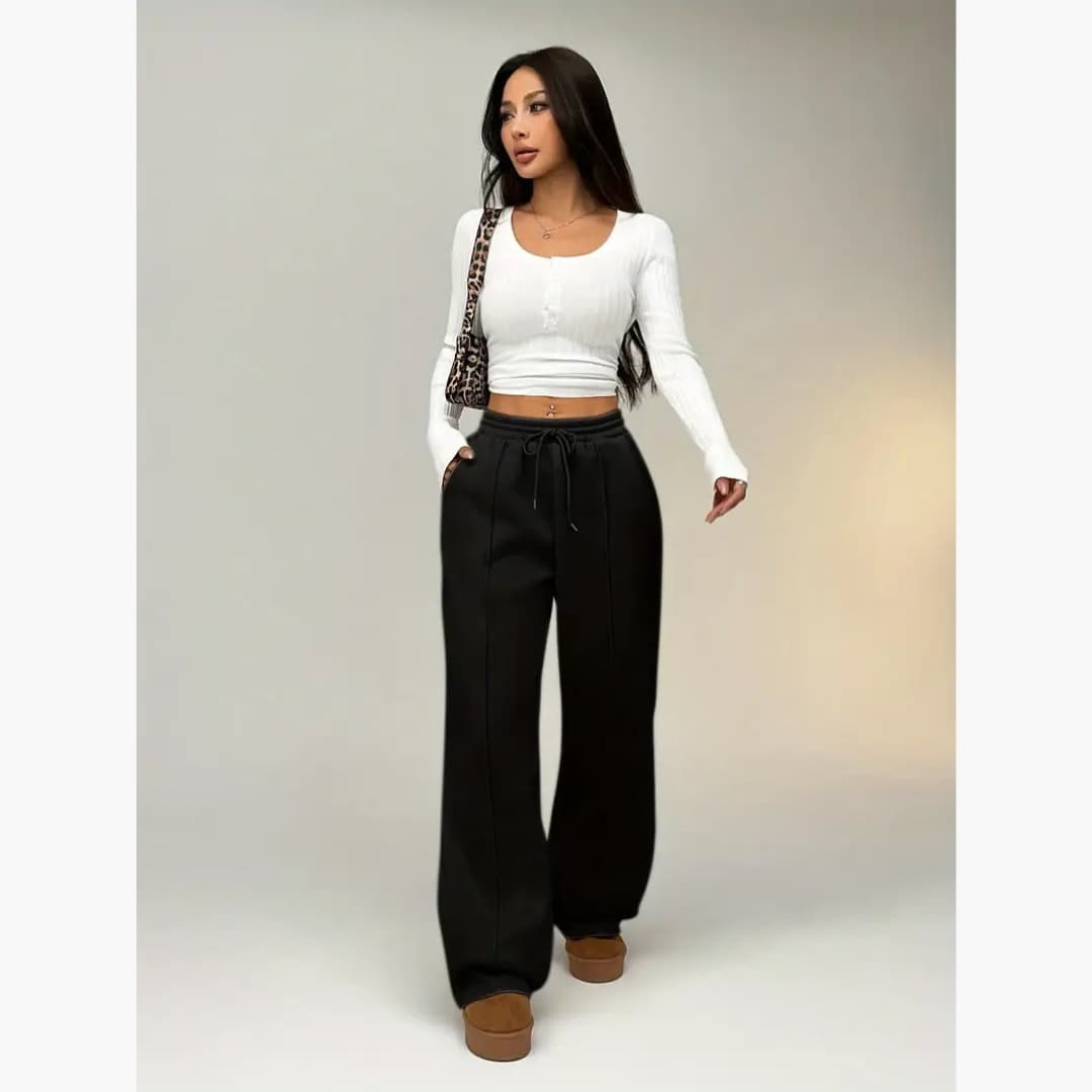 Ingrid - Comfortable trousers with right ben for women