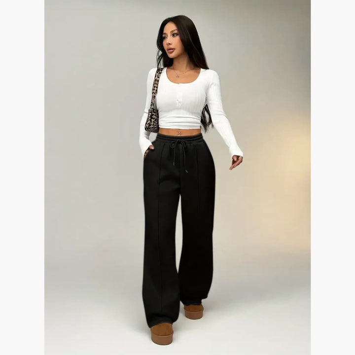 Ingrid - Comfortable trousers with right ben for women