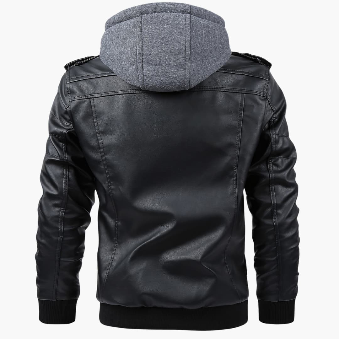 Caspar - Stylish bomber jacket with hood for men