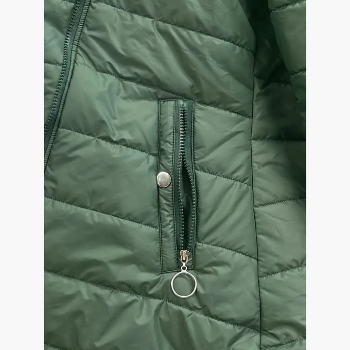 Oriana - Checked teddy winter coat for women