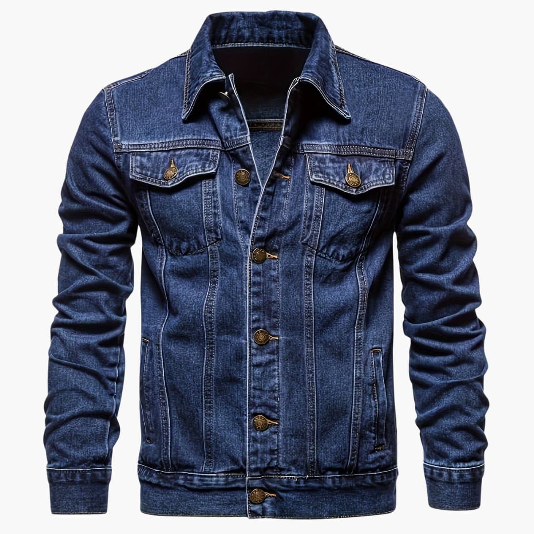Andrea - Slim-fit casual denim jacket for men