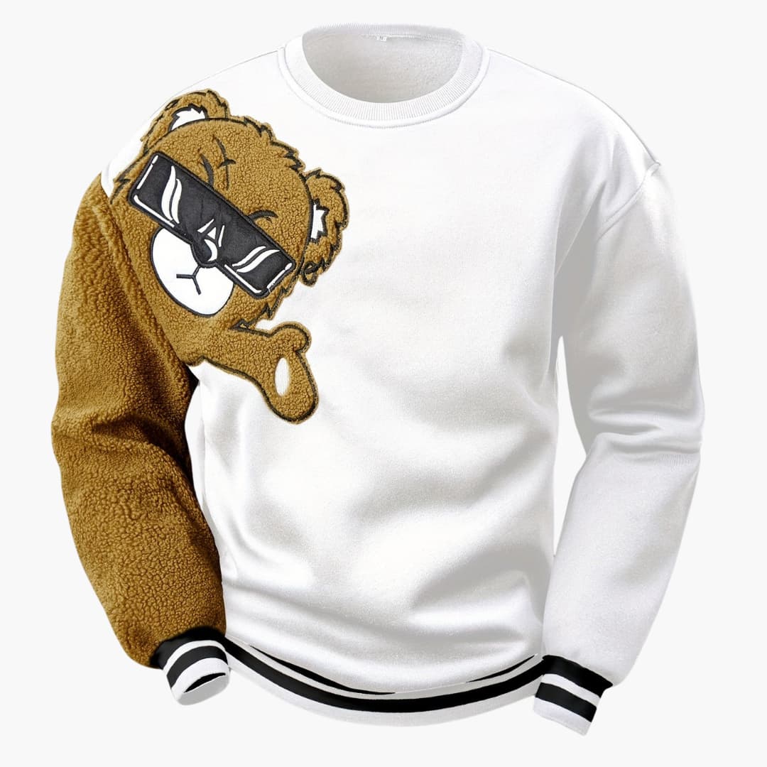 Dragomir - Comfortable jumper with björnebroderi for men