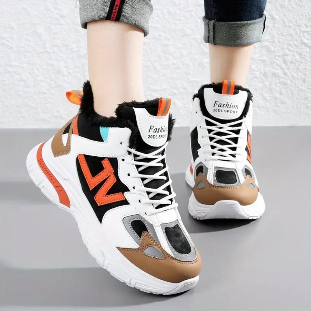 Joanna - Stylish winter trainers with high top for women