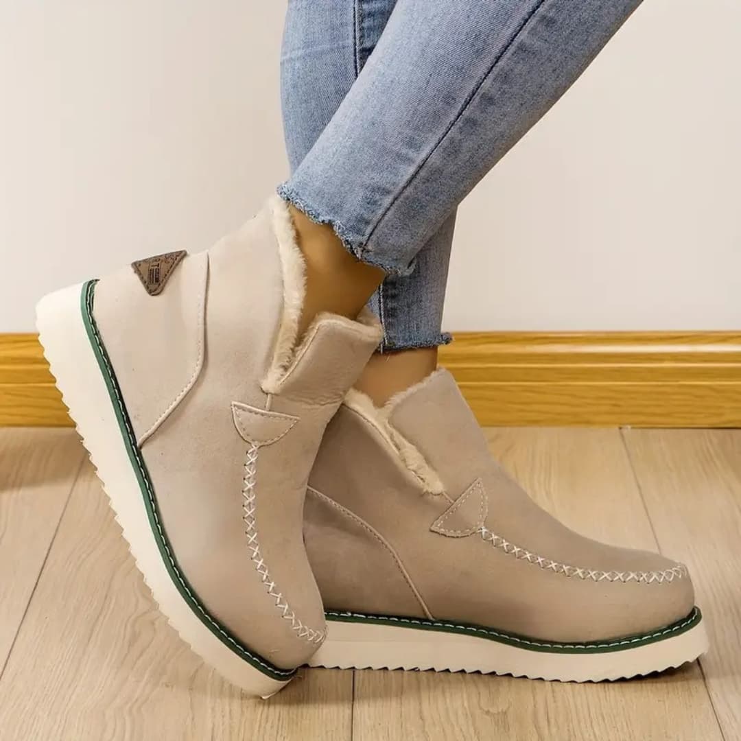 Jasmina - Warmth slip-on ankle boots for women