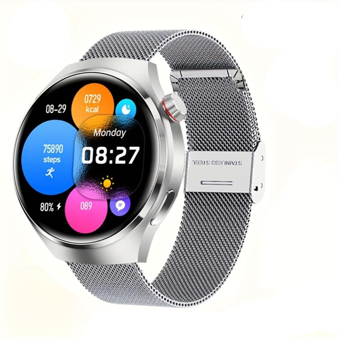 Smartwatch 4 PRO for men with AMOLED and wireless samtale