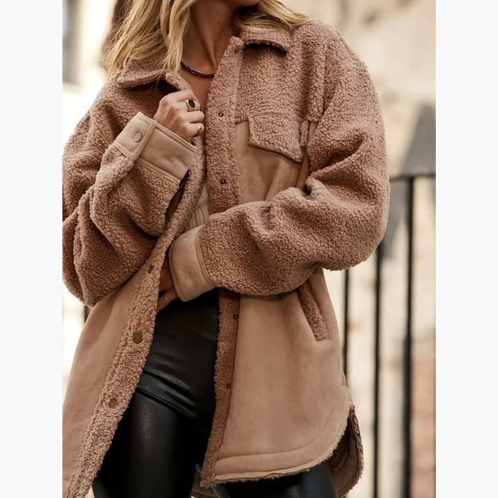 Warm sherpafôret jacket for women