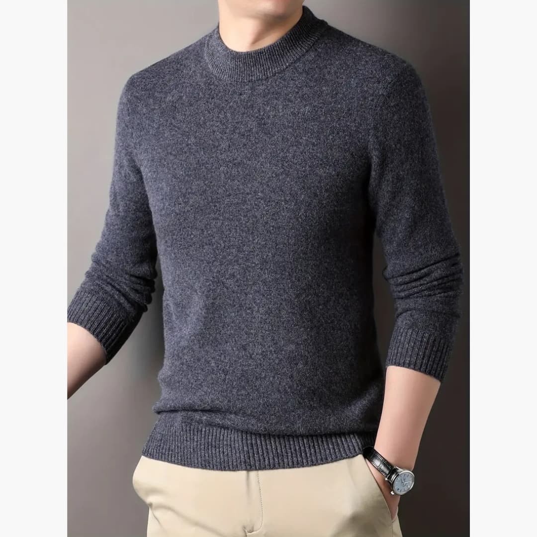 Men Classic Round Neck Jumper