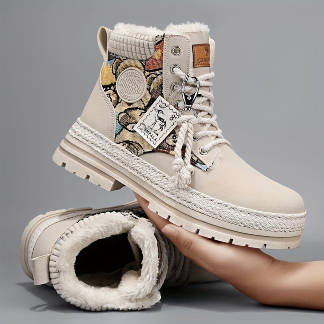 Motorsykkelstövler with graphic print for men windproof non-slip and stylish