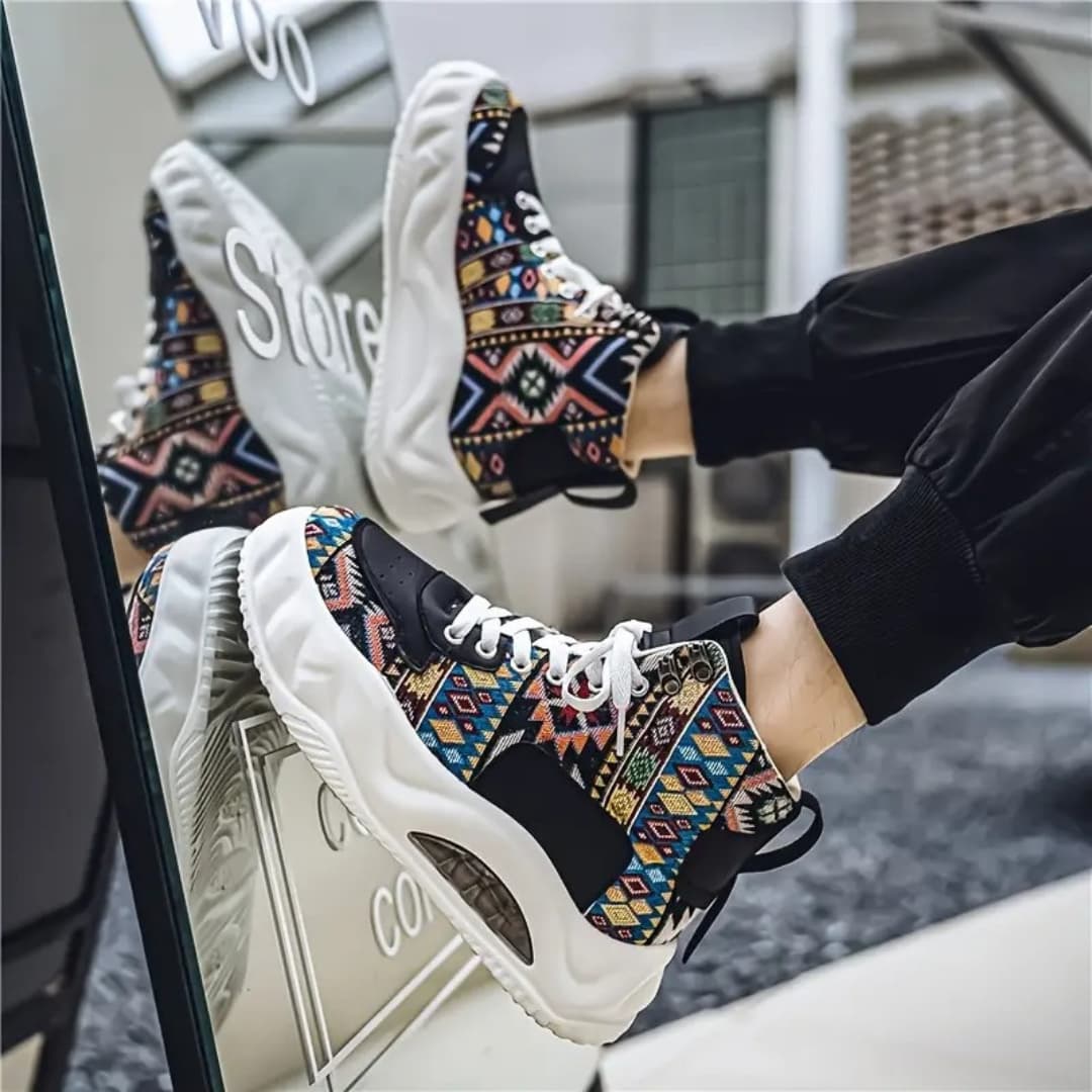 Bart - Fashionable trainers with high top for men