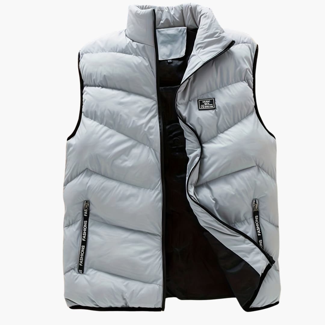 Bruno - Casual waistcoat with zip for men