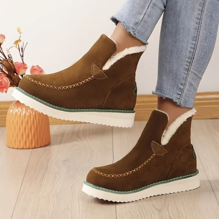 Jasmina - Warmth slip-on ankle boots for women