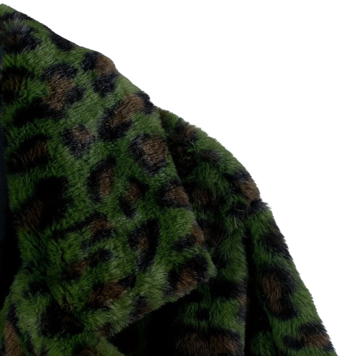 Plus Size Leopard print Open Cardigan Long Jacket