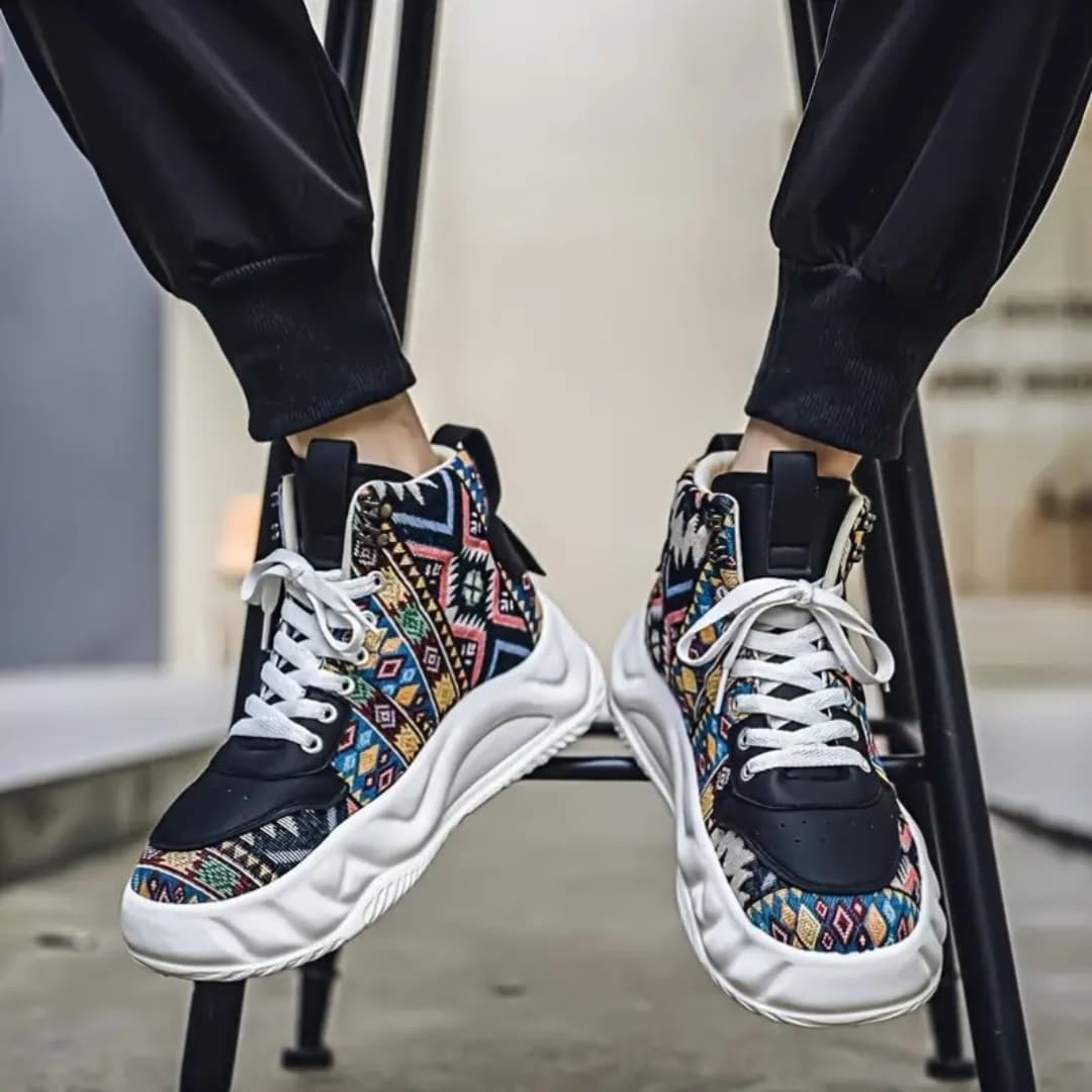 Bart - Fashionable trainers with high top for men