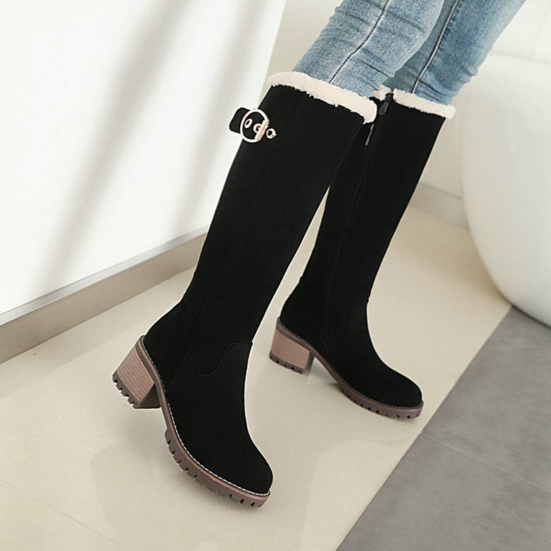 Enya - Comfortable boots with high heel for women