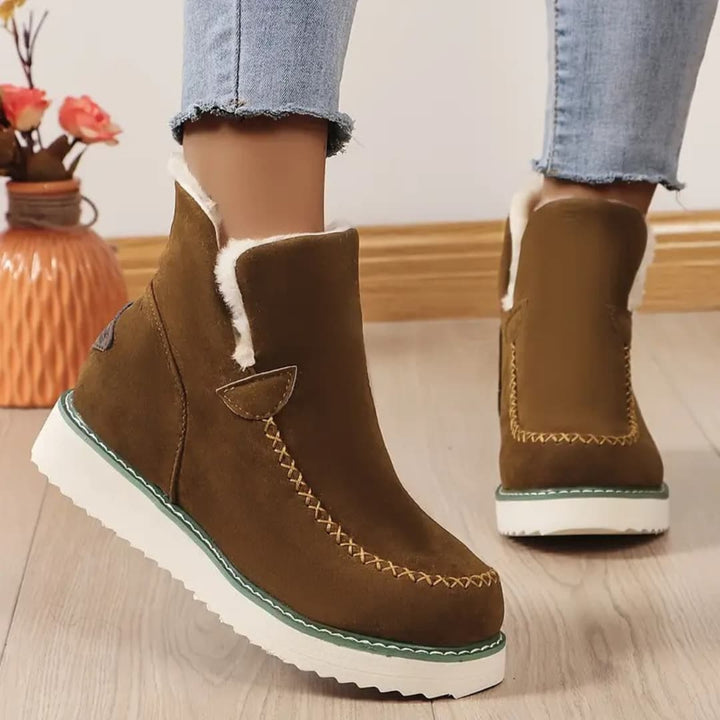 Jasmina - Warmth slip-on ankle boots for women
