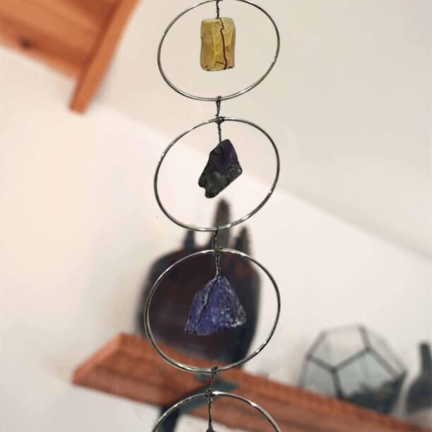 7 chakra Edel rock livets wood veggdeko ration