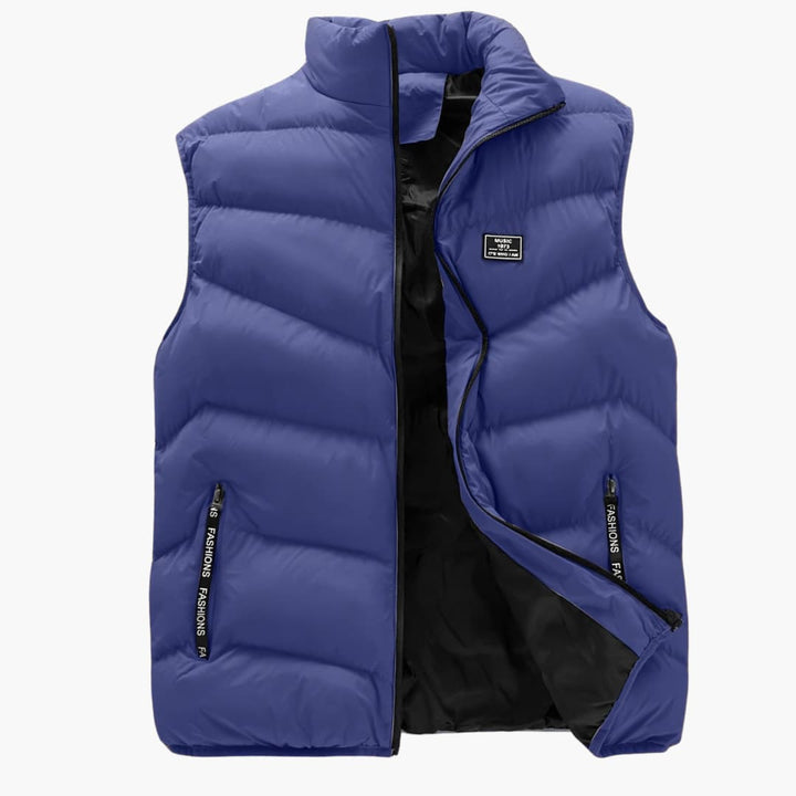 Bruno - Casual waistcoat with zip for men