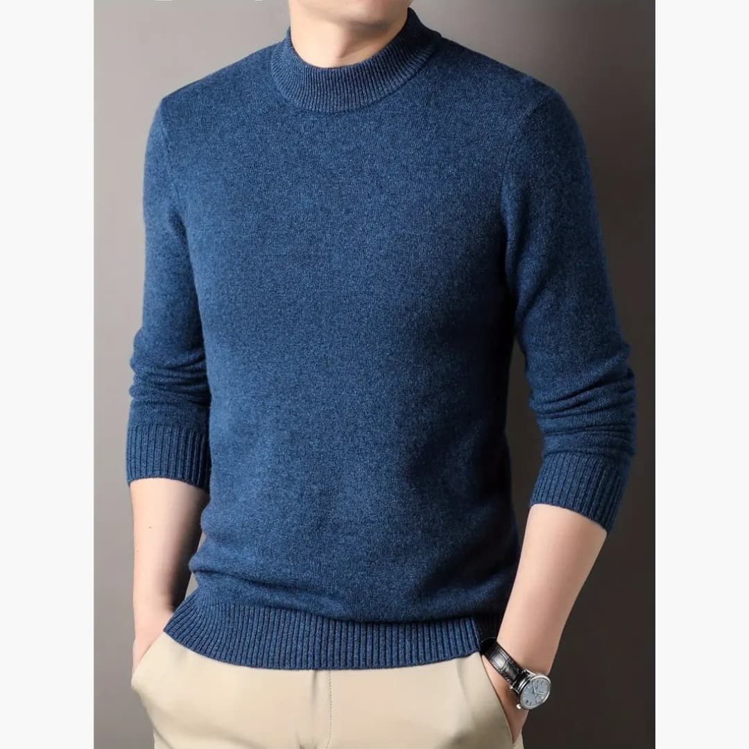 Men Classic Round Neck Jumper