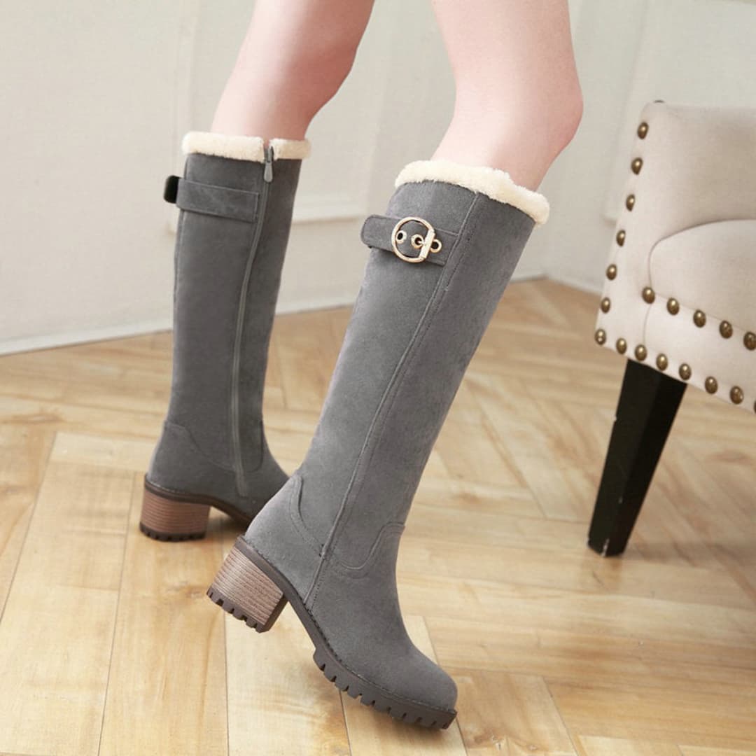 Enya - Comfortable boots with high heel for women