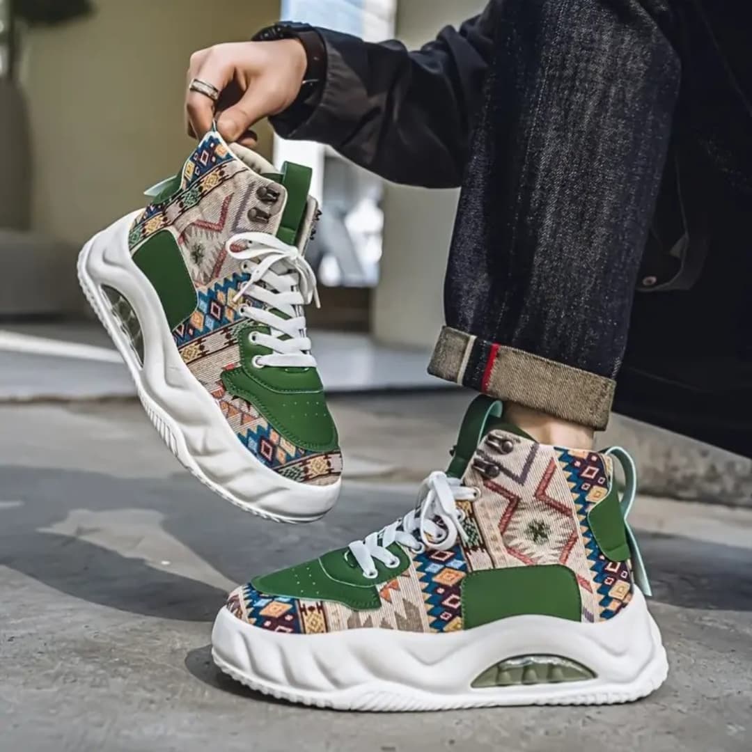 Bart - Fashionable trainers with high top for men