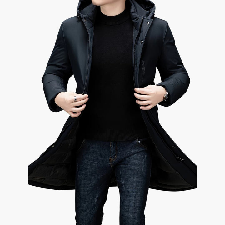 Evan - Stylish winter jacket with hood for men