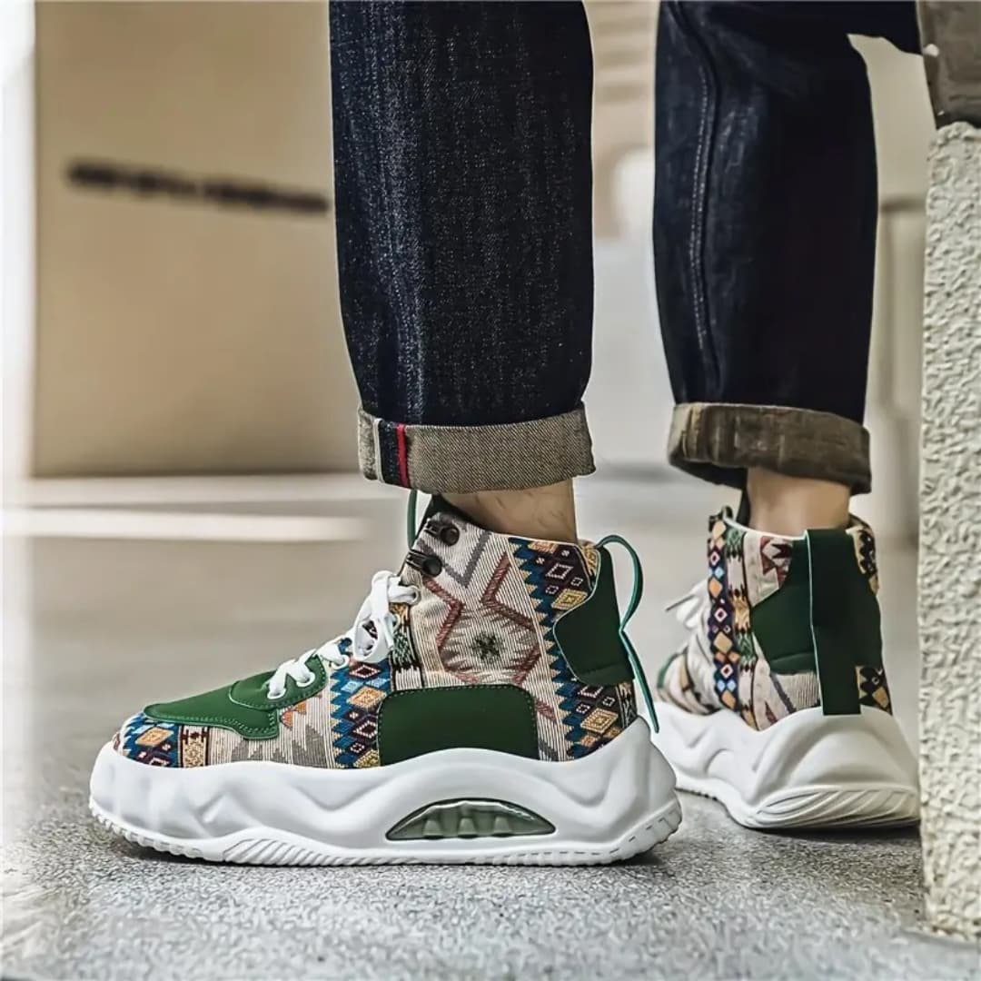 Bart - Fashionable trainers with high top for men