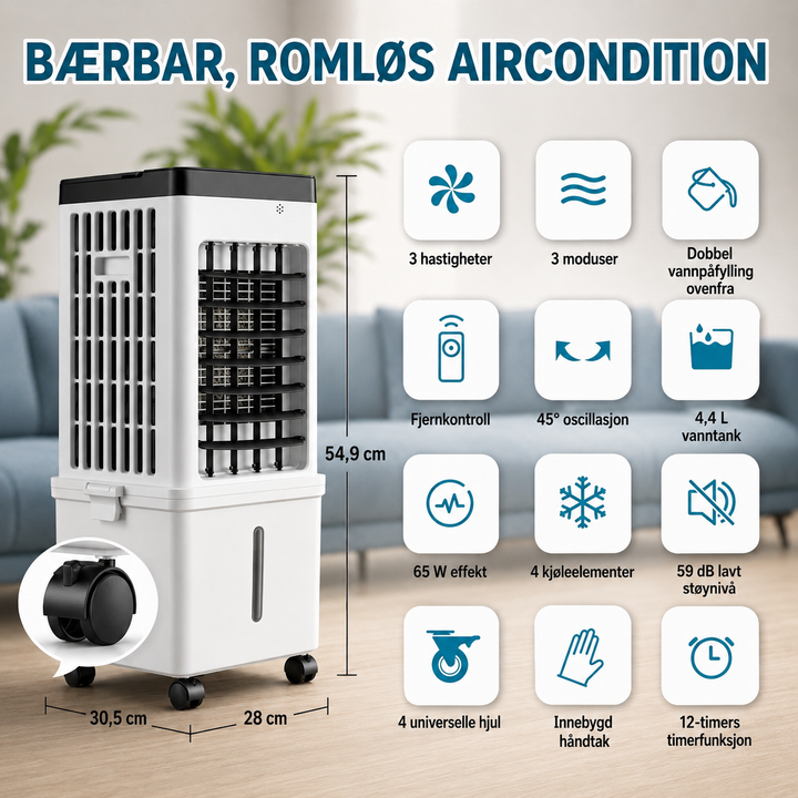 Portable Klimaanlegg for Comfort in Every Room