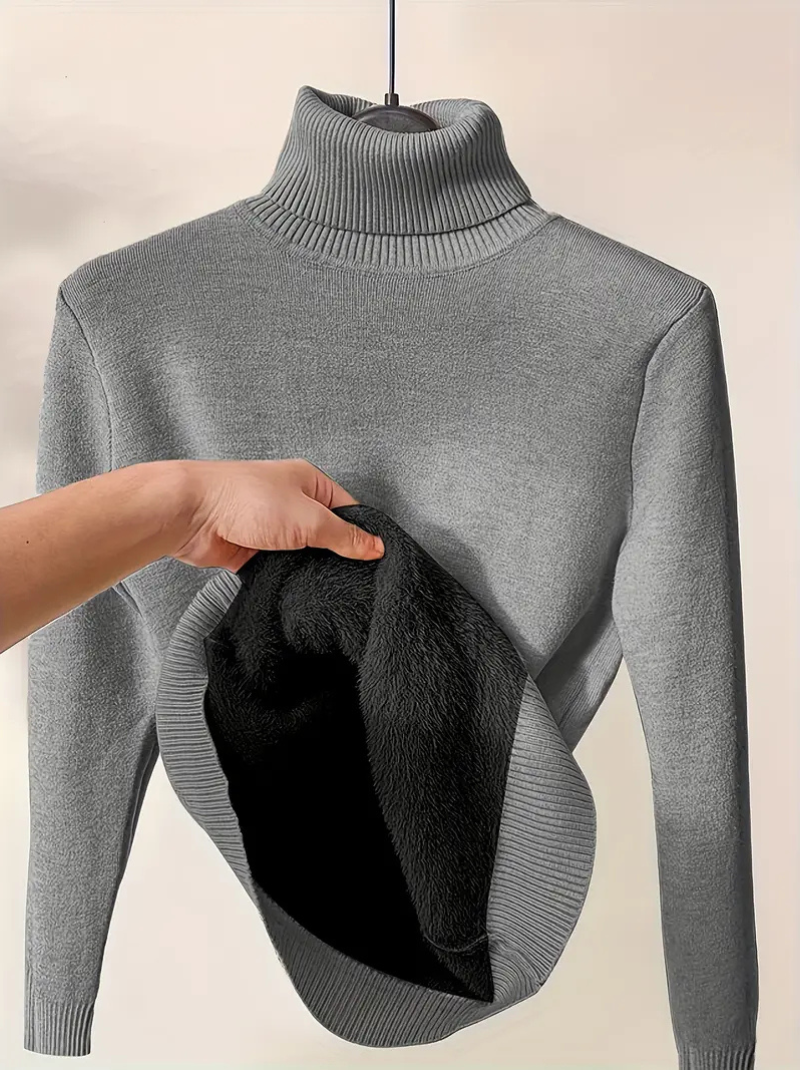 Reliable thermal höghalset jumper for women