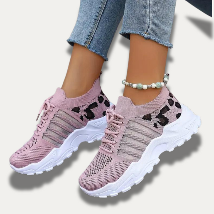 LUNA - Casual sneakers with leopard print