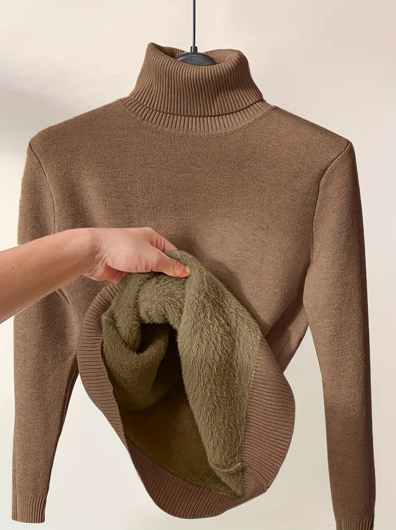 Reliable thermal höghalset jumper for women