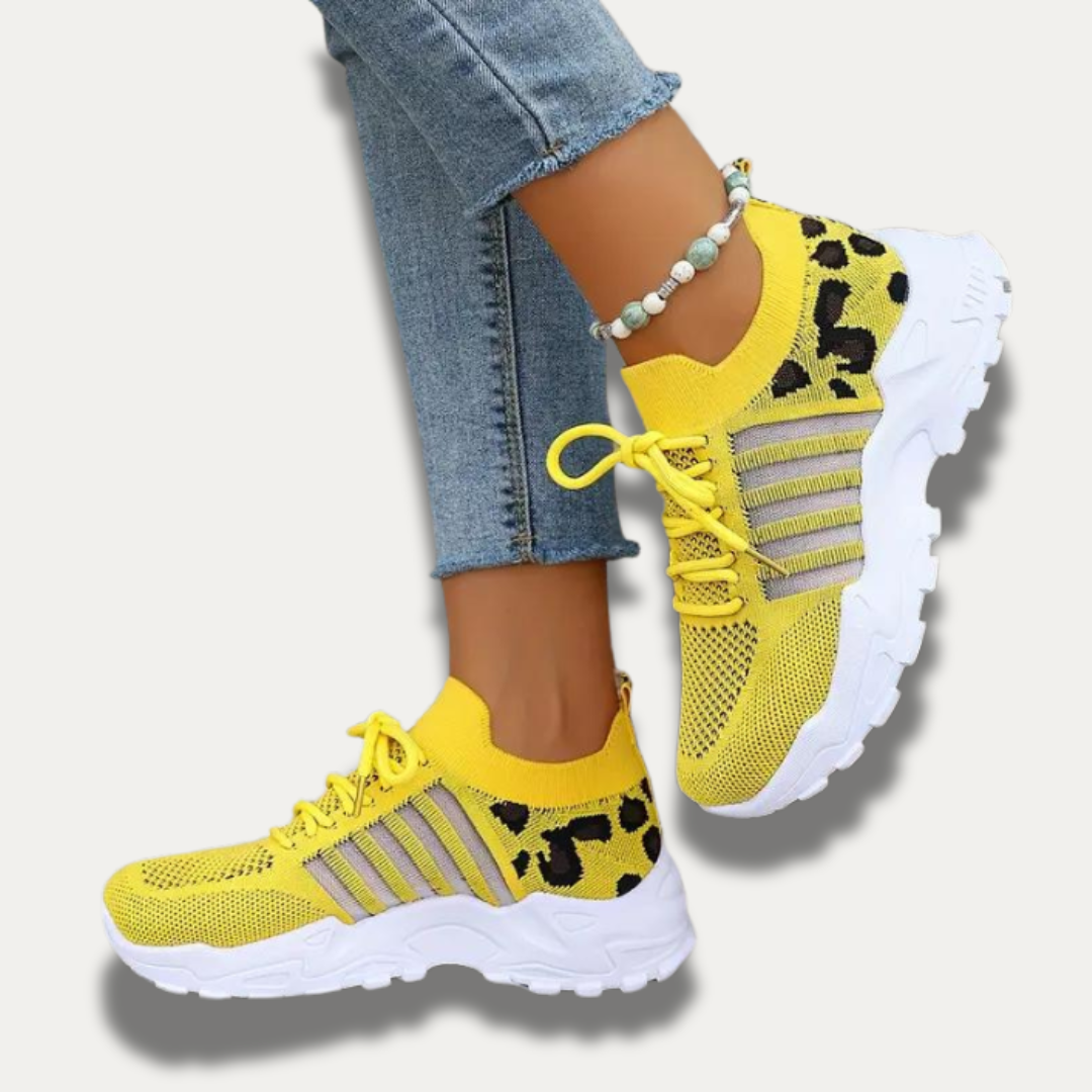 LUNA - Casual sneakers with leopard print