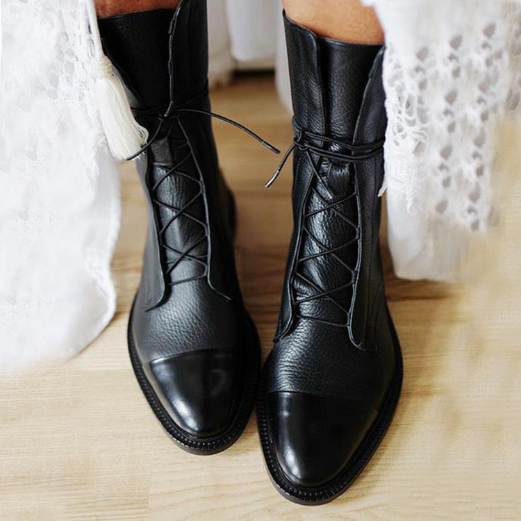 CHRISTINA™ - Vintage boots with heel to women