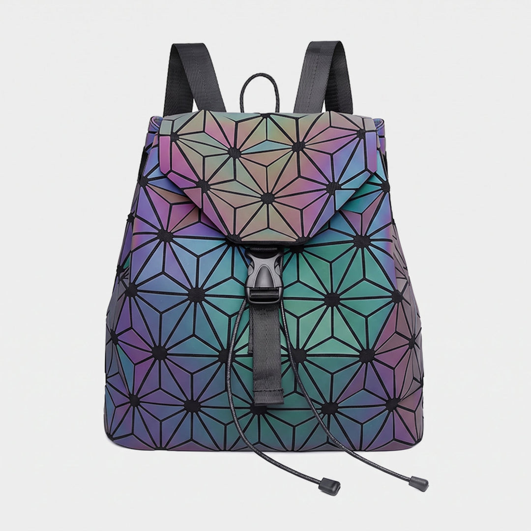 Unisex Luminous Geometric Backpack
