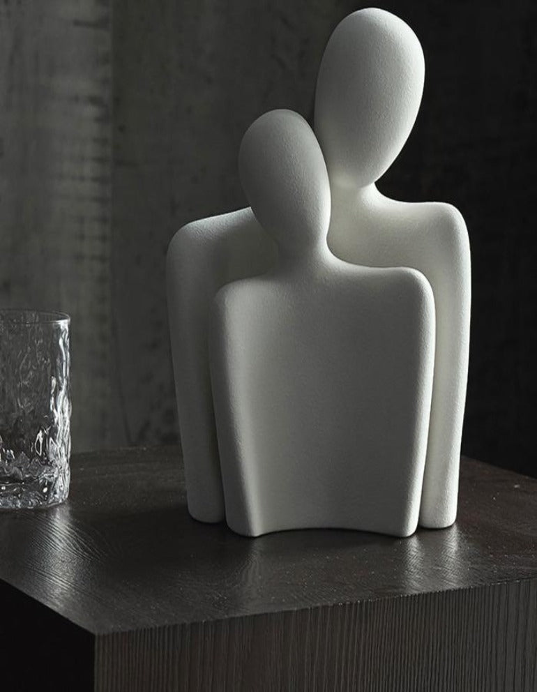 Abstract kjärlighetsstatue - elegant modern hemmedeko ration