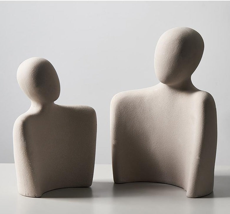 Abstract kjärlighetsstatue - elegant modern hemmedeko ration