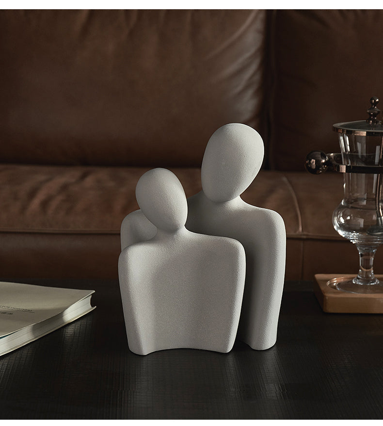 Abstract kjärlighetsstatue - elegant modern hemmedeko ration