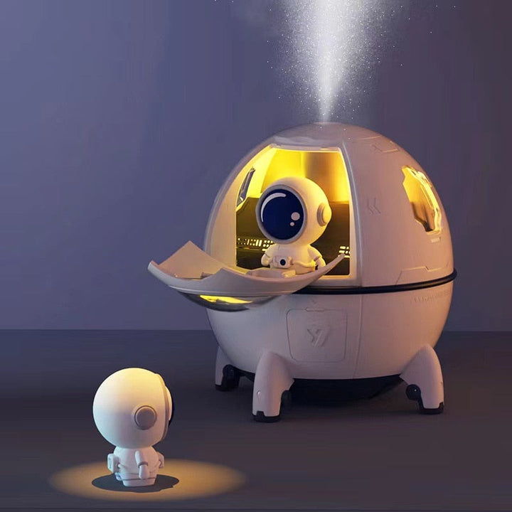 Astronaut luftfukter with night lamp and savour diffu notice