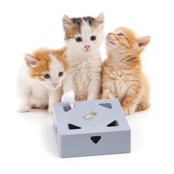 Interactive automatic katte toy with fjär for active cat