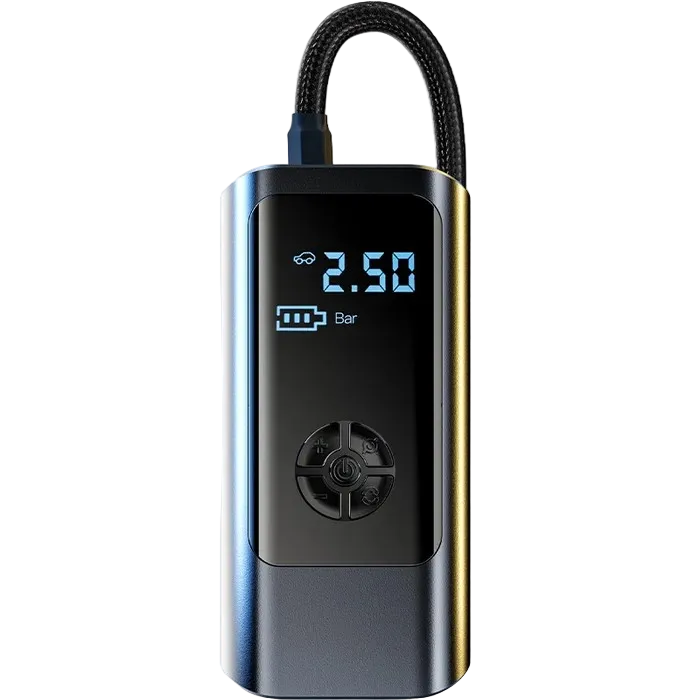 Portable air compressor with gaming operation for versatile usage